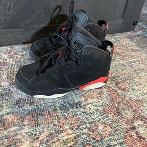 Black and Red Jordan 6, size 11c - great condition